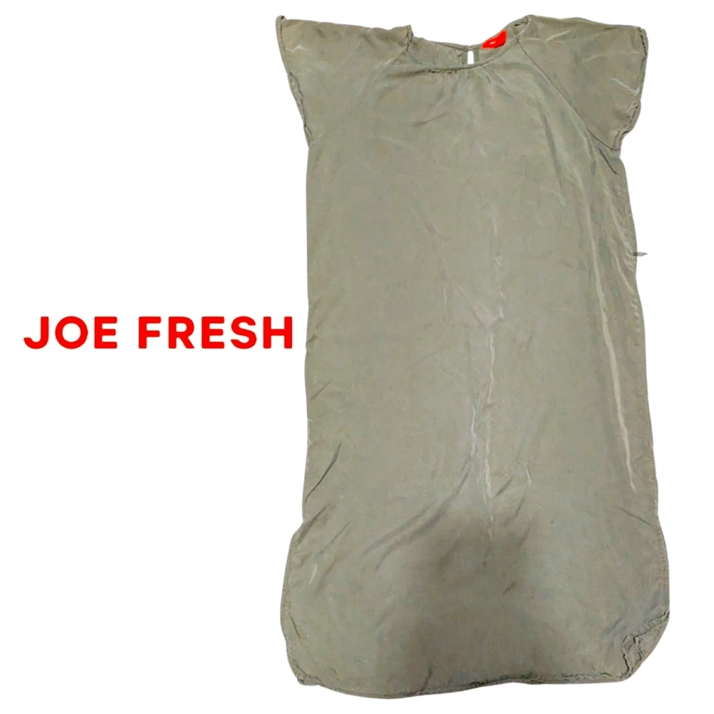 Joe Fresh size large army green straight dress, GUC